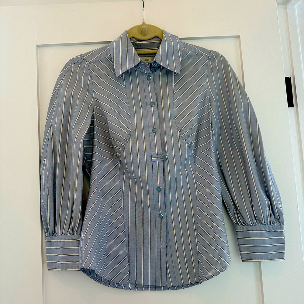 Odille Anthropologie tailored dress shirt